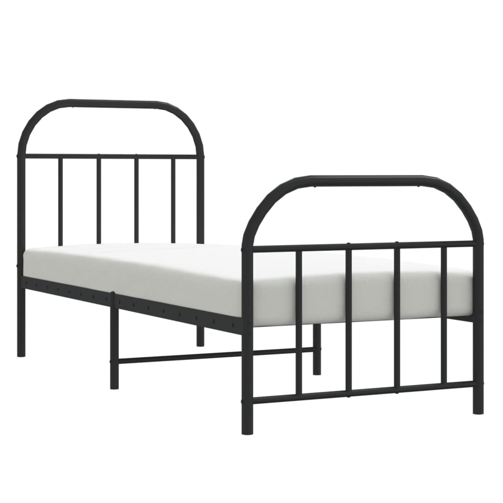 Bed Frame | Black | Powder-coated Steel | Small Single | Bed Frame