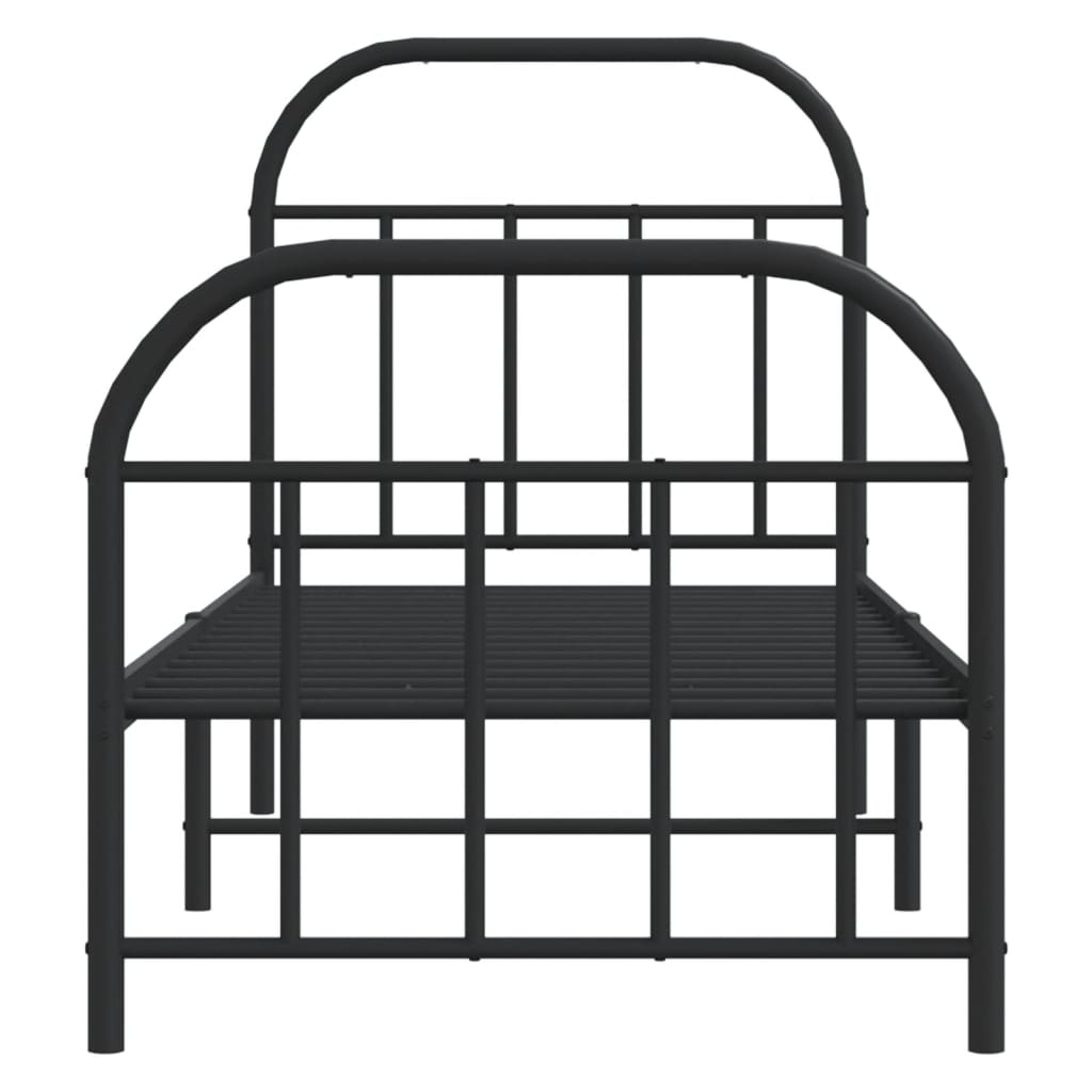 Bed Frame | Black | Powder-coated Steel | Small Single | Bed Frame