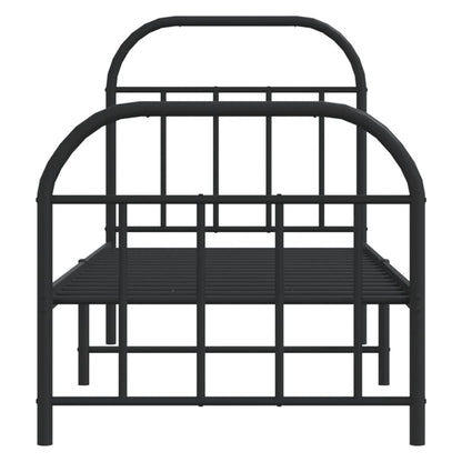 Bed Frame | Black | Powder-coated Steel | Small Single | Bed Frame