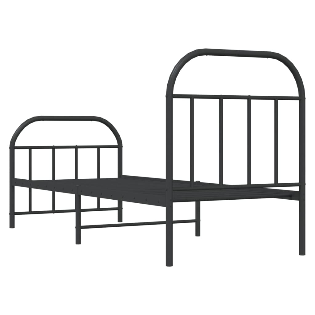 Bed Frame | Black | Powder-coated Steel | Small Single | Bed Frame