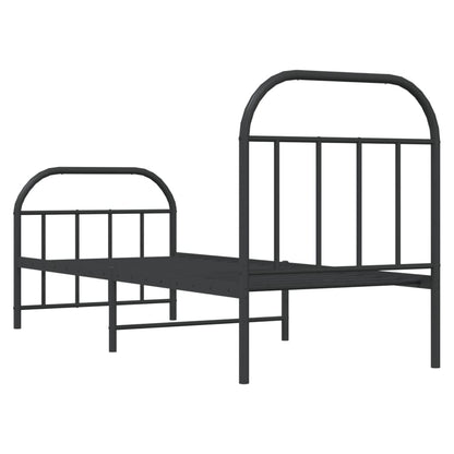 Bed Frame | Black | Powder-coated Steel | Small Single | Bed Frame