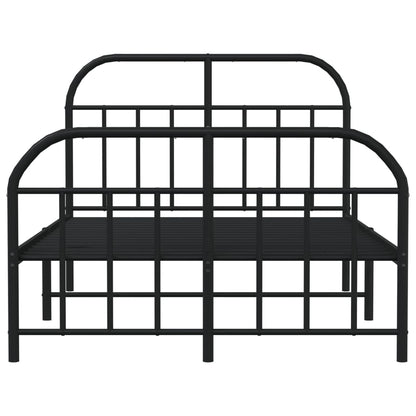 Bed Frame | Black | Powder-Coated Steel | 120x190 cm | Bed Frame
