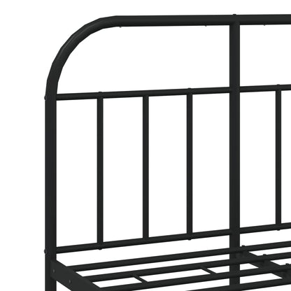 Bed Frame | Black | Powder-Coated Steel | 120x190 cm | Bed Frame
