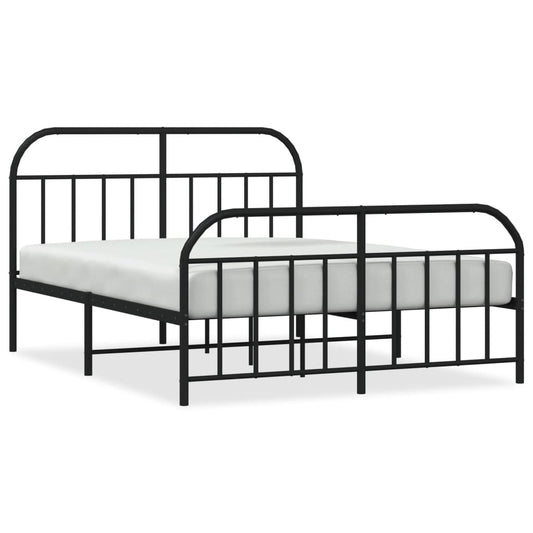Bed Frame | Black | Steel | Double | Bed Frame | Rectangular | Double Bed