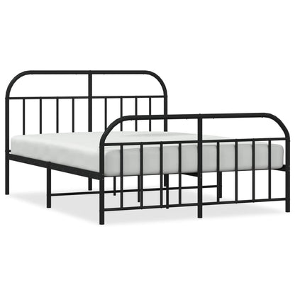 Bed Frame | Black | Powder-Coated Steel | Double | Bed Frame