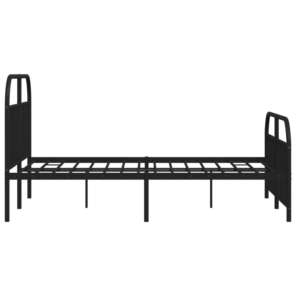Bed Frame | Black | Powder-Coated Steel | Double | Bed Frame