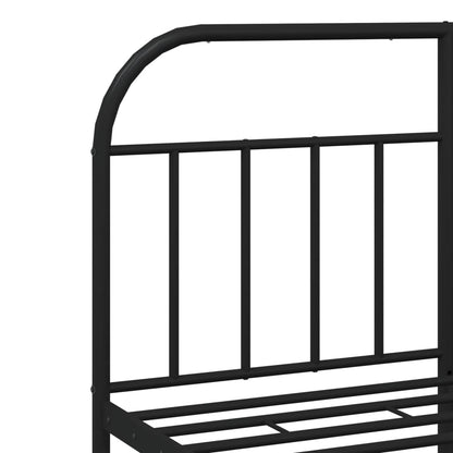 Bed Frame | Black | Powder-Coated Steel | Double | Bed Frame
