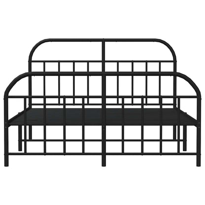 Bed Frame | Black | Powder-Coated Steel | 160 x 200 cm | Bed Frame