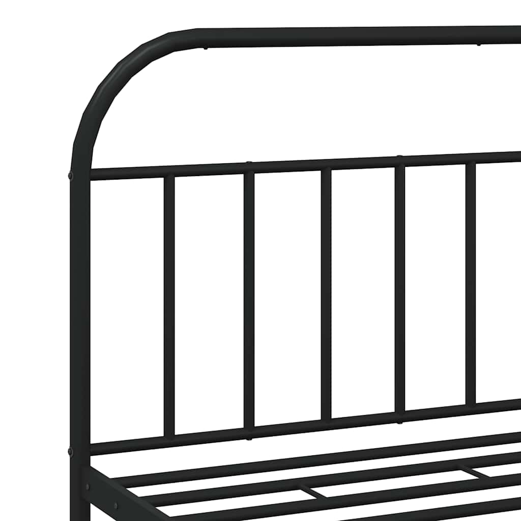 Bed Frame | Black | Powder-Coated Steel | 160 x 200 cm | Bed Frame