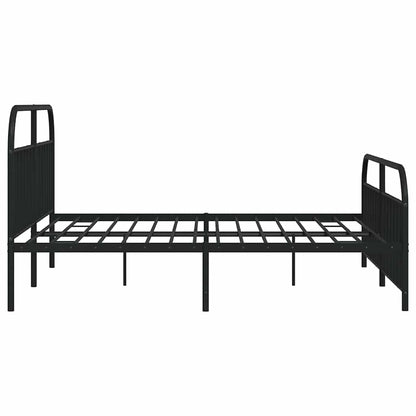 Bed Frame | Black | Powder-Coated Steel | Double-sized | Bed Frame