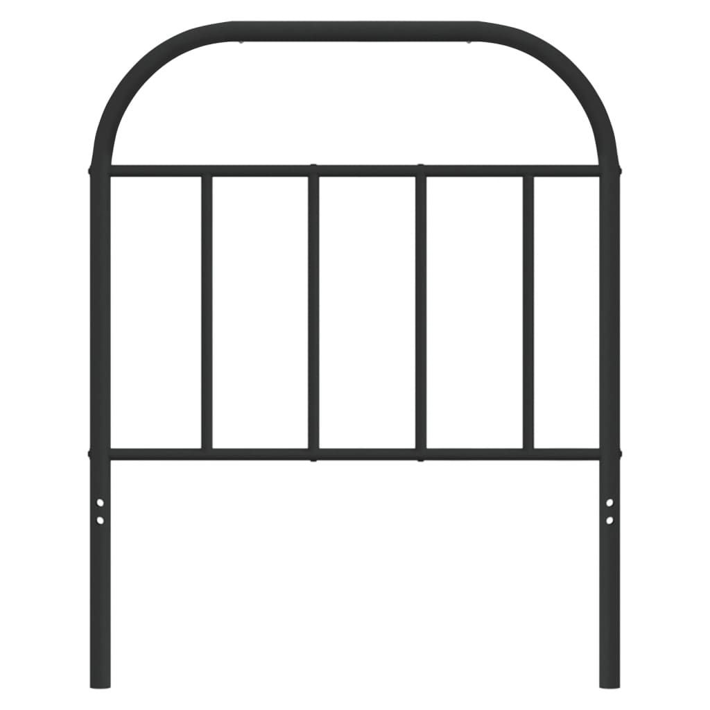 Headboard | Black | Steel | 75 cm Width | Durable | Headboard