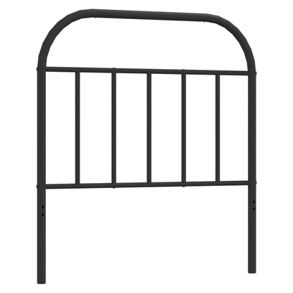 Headboard | Black | Steel | Single |  Durable  | Headboard | Rectangular