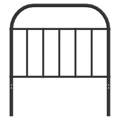 Headboard | Black | Steel | Single |  Durable  | Headboard | Rectangular