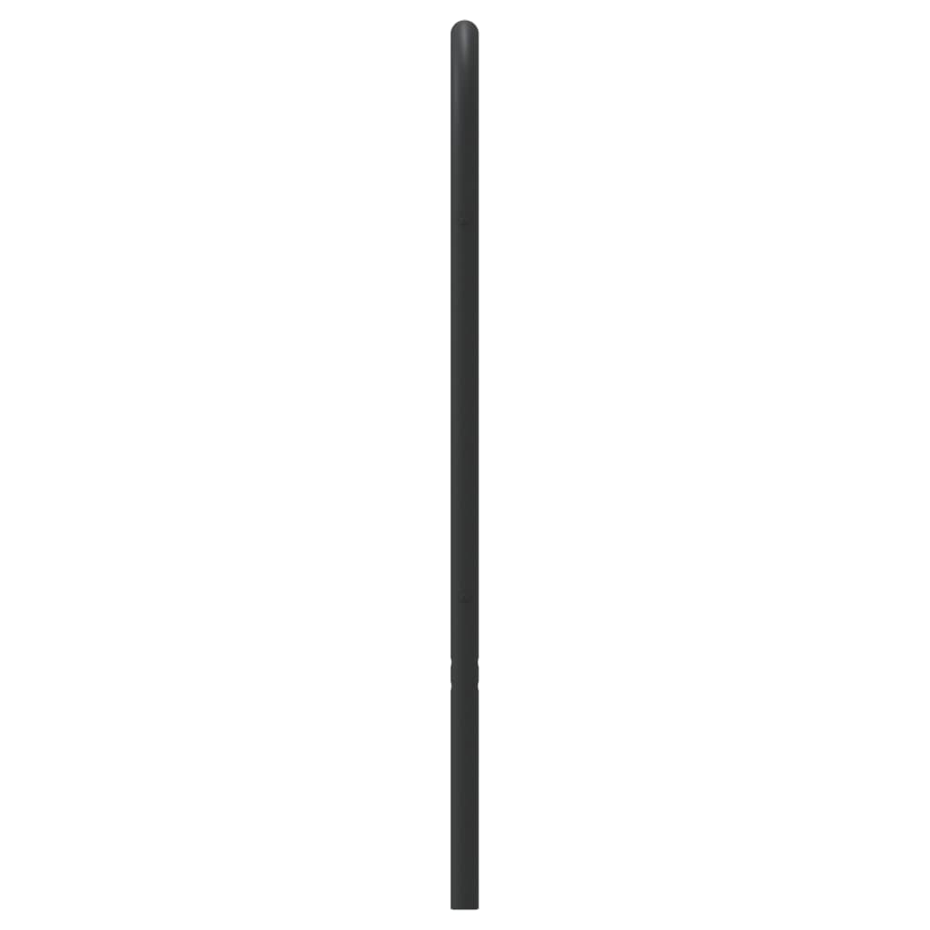 Headboard | Black | Steel | Single |  Durable  | Headboard | Rectangular