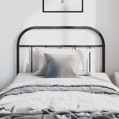 Metal Replace Headboard Black 100 cm