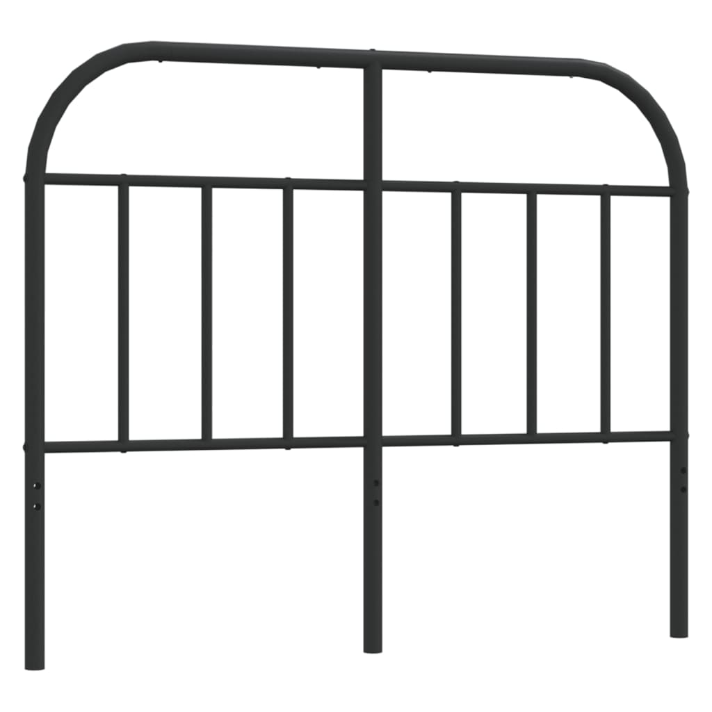 Headboard | Black | Powder-Coated Steel | 120 cm wide | Stylish Look