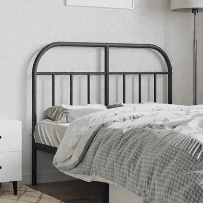 Headboard | Black | Powder-Coated Steel | 120 cm wide | Stylish Look