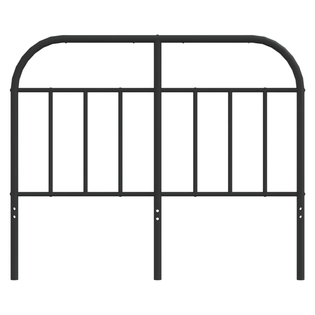 Headboard | Black | Powder-Coated Steel | 120 cm wide | Stylish Look