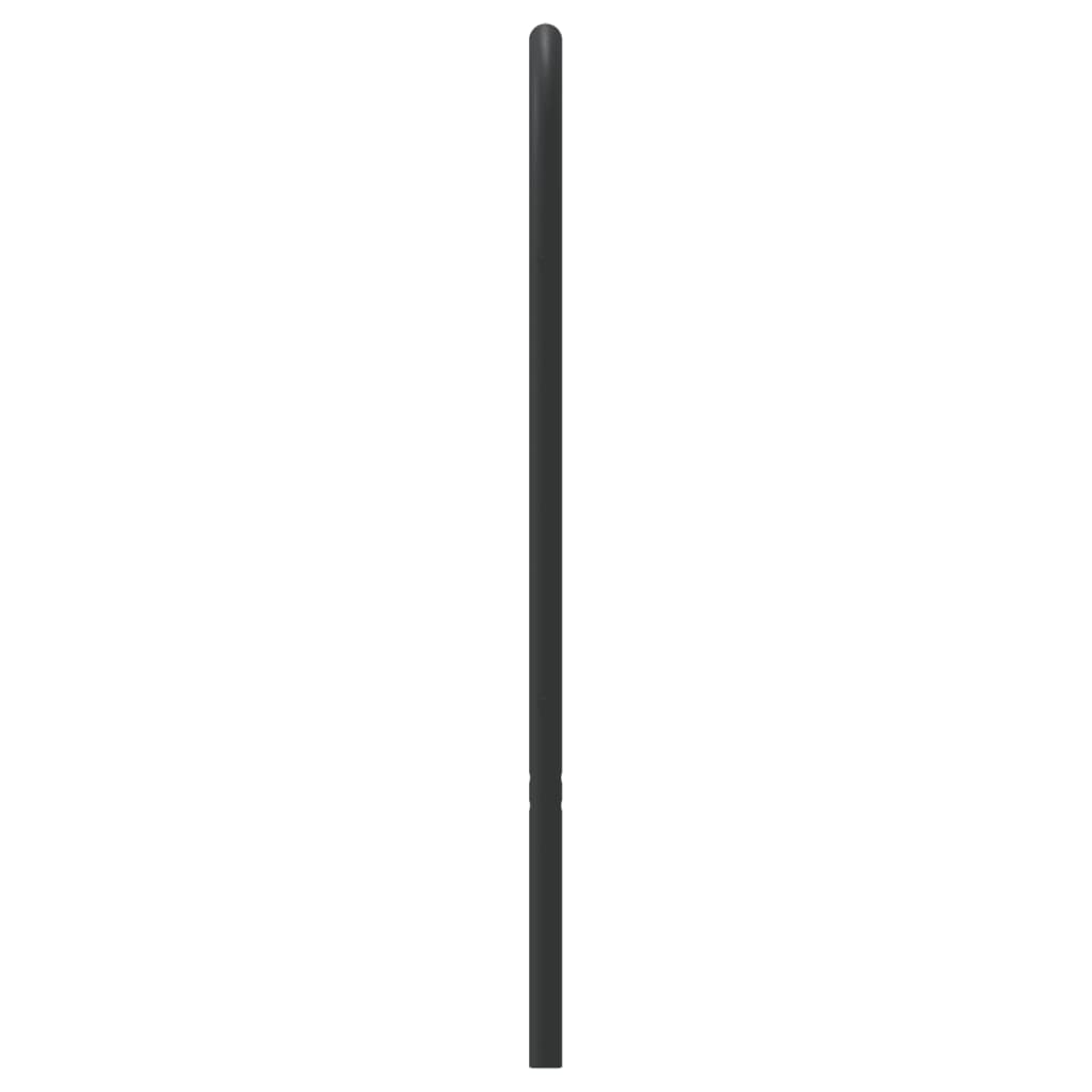 Headboard | Black | Powder-Coated Steel | 120 cm wide | Stylish Look