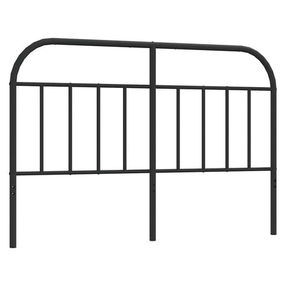 Headboard | Black | Powder-Coated Steel | 135 cm Suitable Mattress Width