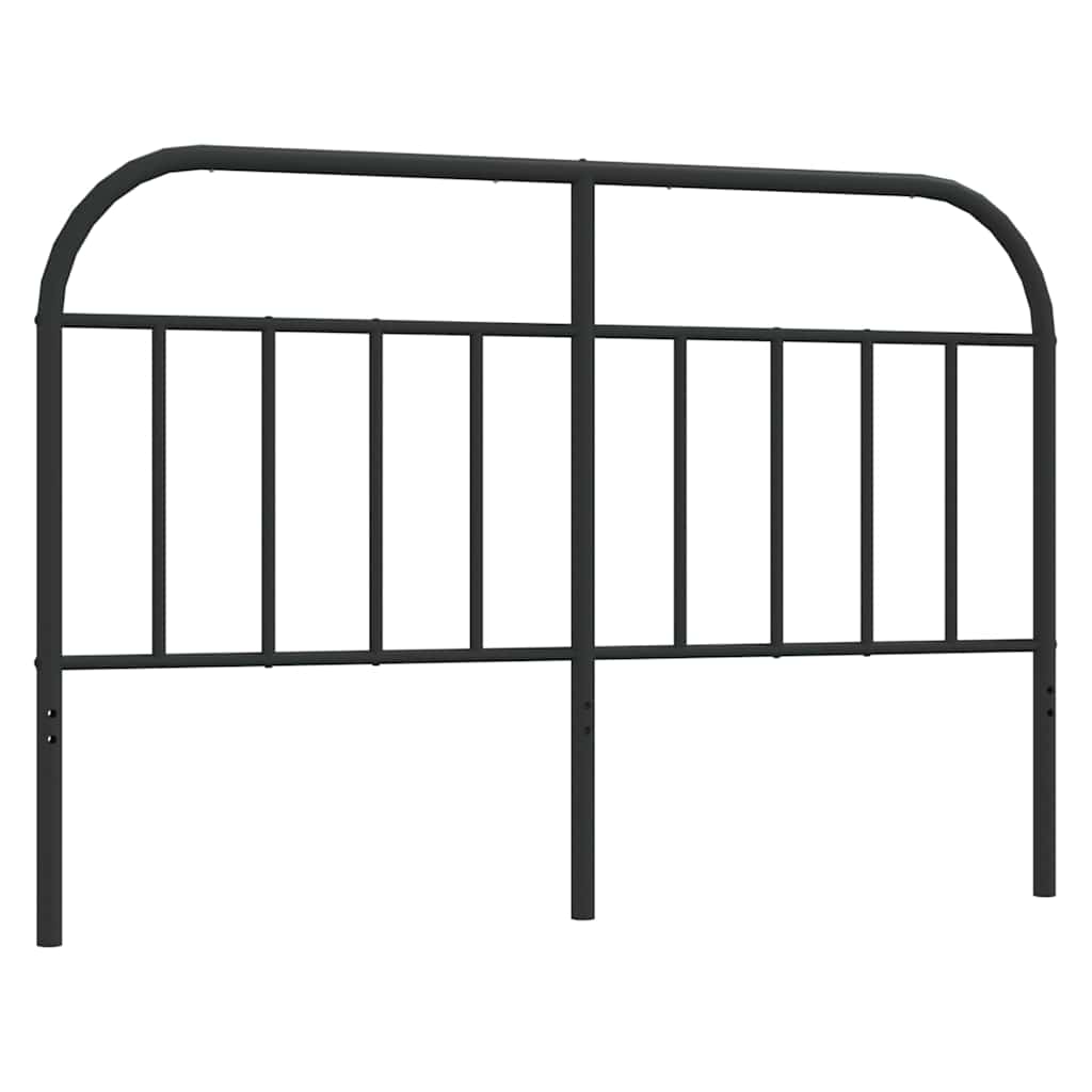 Metal Replace Headboard Black 150 cm