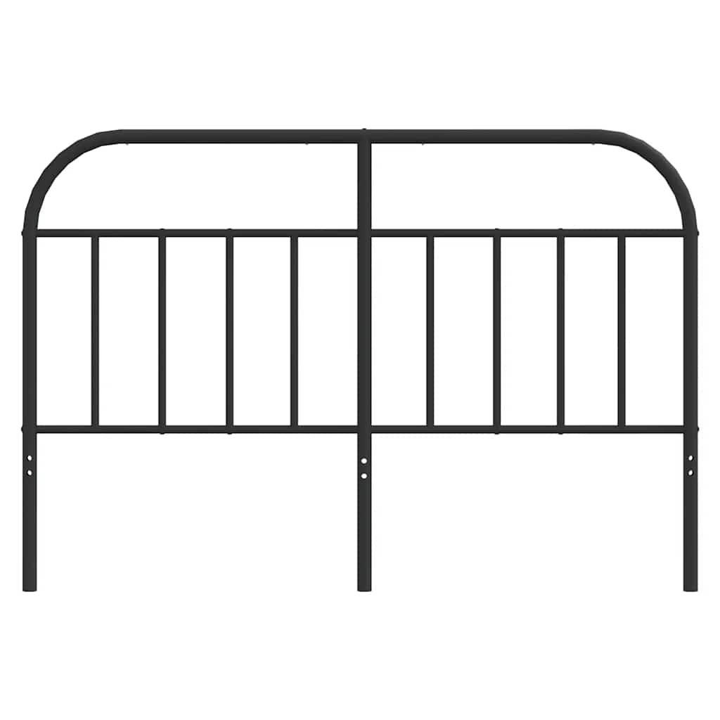 Metal Replace Headboard Black 150 cm