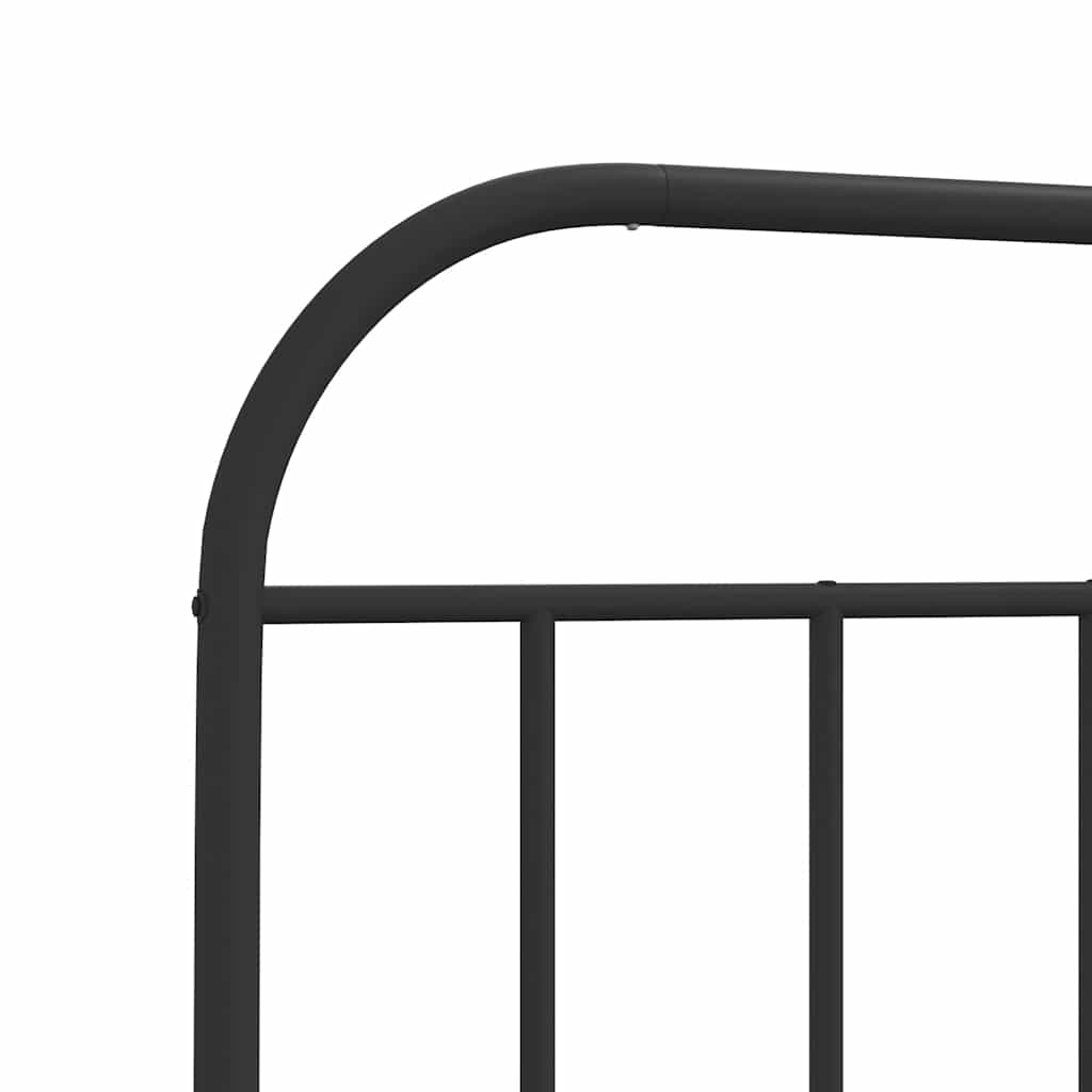 Metal Replace Headboard Black 150 cm