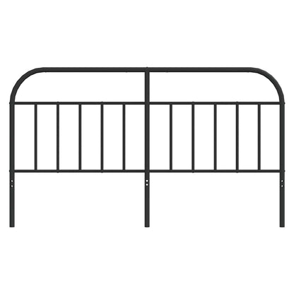 Headboard | Black | Powder-Coated Steel | Double |  Sleek  | Headboard