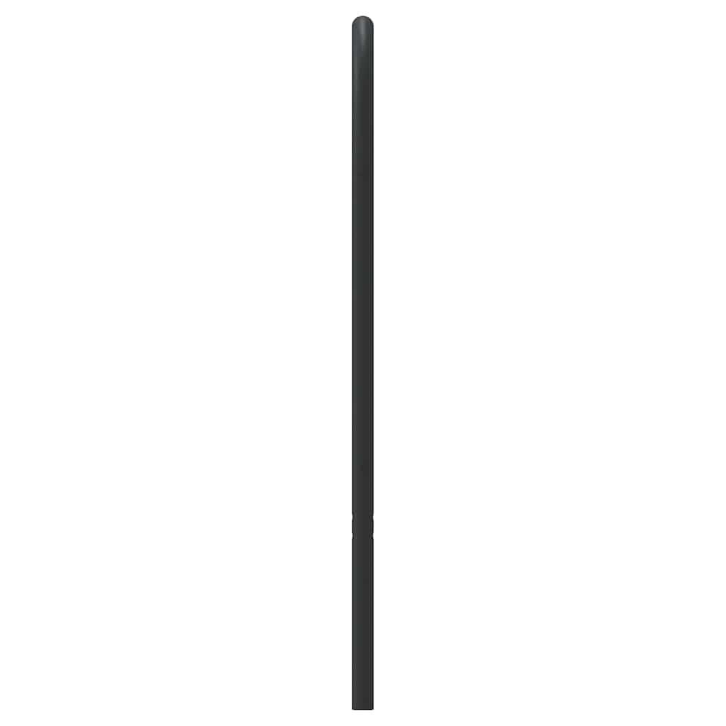 Headboard | Black | Powder-Coated Steel | Double |  Sleek  | Headboard