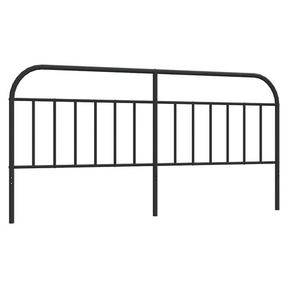 Metal Replace Headboard Black 193 cm