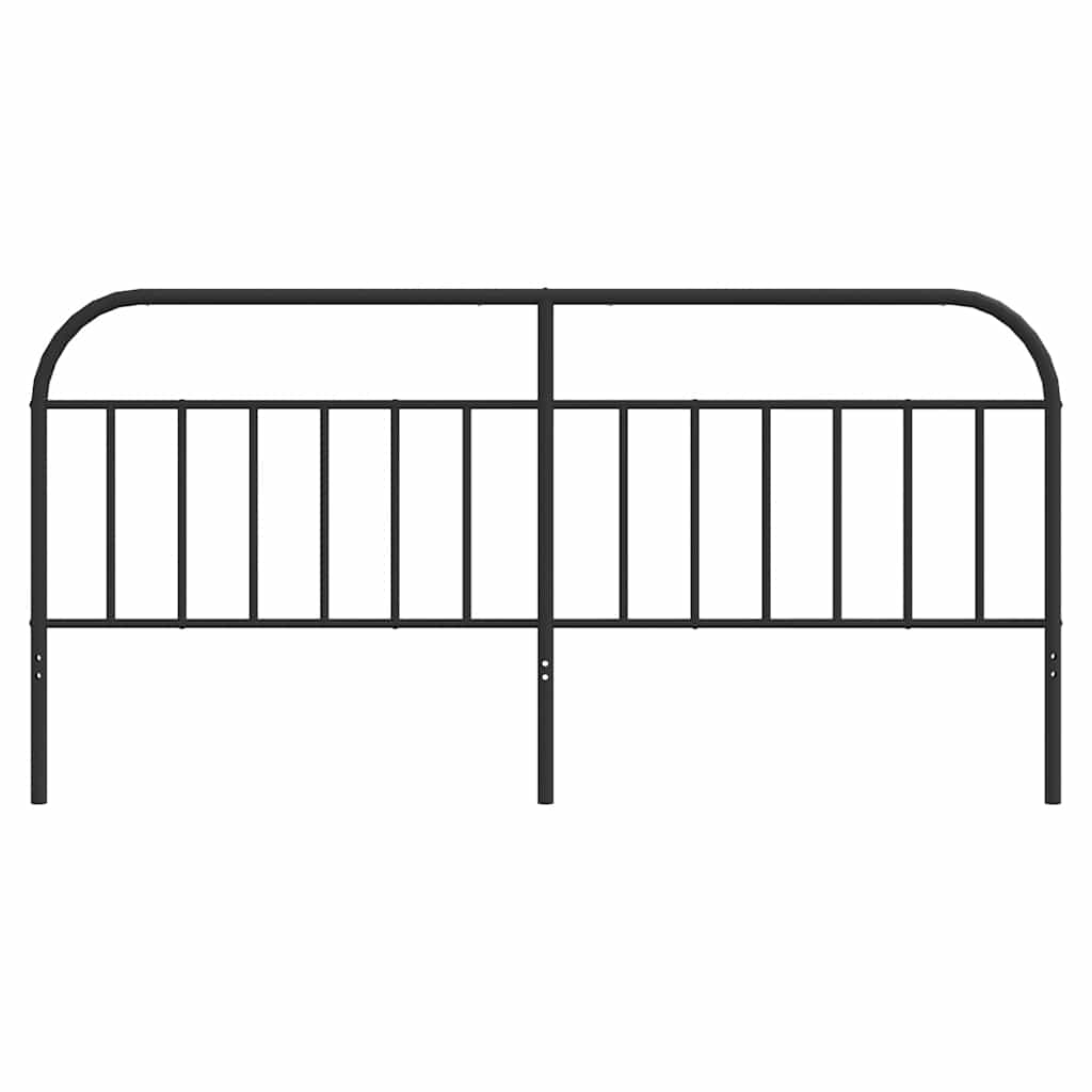 Metal Replace Headboard Black 193 cm