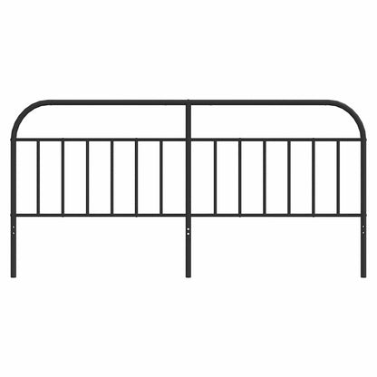 Metal Replace Headboard Black 193 cm
