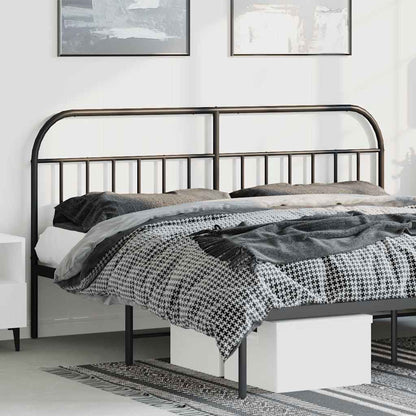 Metal Replace Headboard Black 193 cm