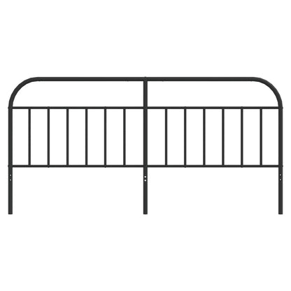 Metal Replace Headboard Black 200 cm