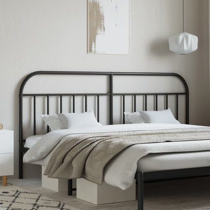 Metal Replace Headboard Black 200 cm