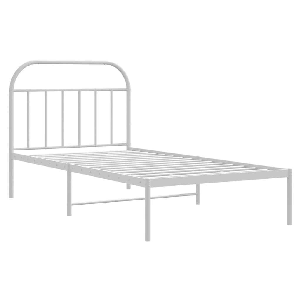 Bed Frame | White | Powder-coated steel | Single | Bed Frame