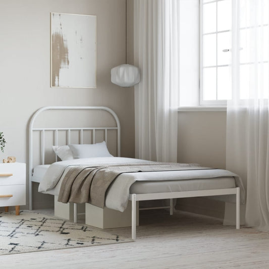 Bed Frame | White | Powder-coated steel | Single | Bed Frame