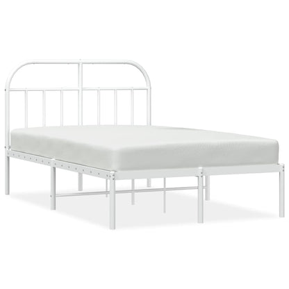 Bed Frame | White | Powder-Coated Steel | Small Double | Bed Frame