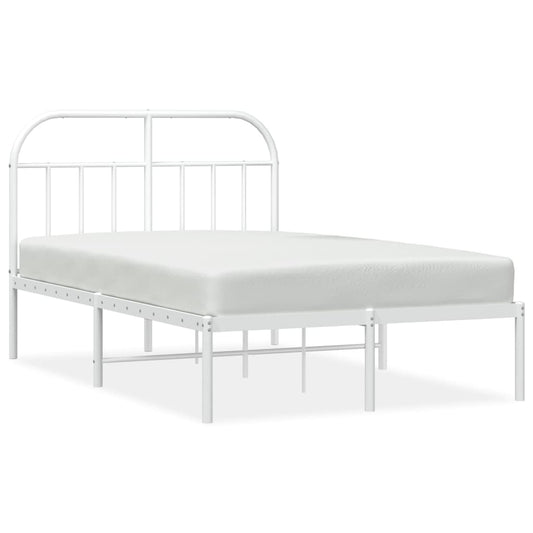Bed Frame | White | Powder-Coated Steel | Small Double | Bed Frame