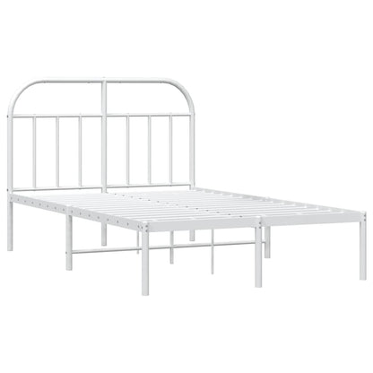 Bed Frame | White | Powder-Coated Steel | Small Double | Bed Frame