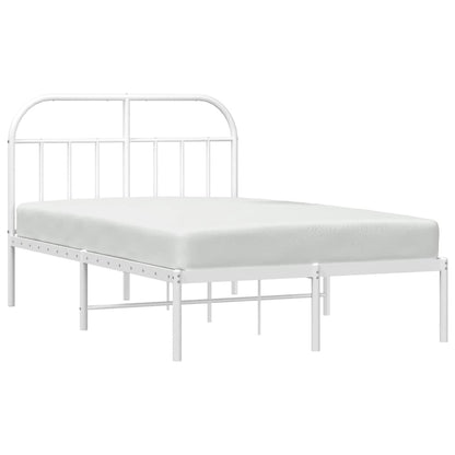 Bed Frame | White | Powder-Coated Steel | Small Double | Bed Frame