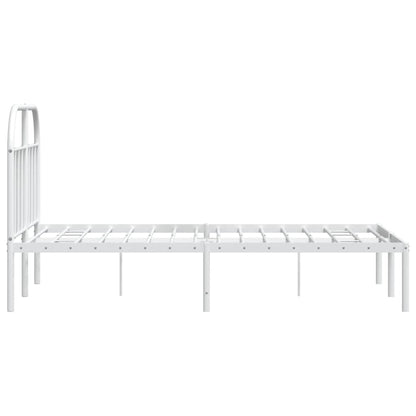 Bed Frame | White | Powder-Coated Steel | Small Double | Bed Frame