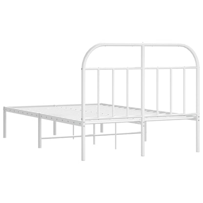 Bed Frame | White | Powder-Coated Steel | Small Double | Bed Frame