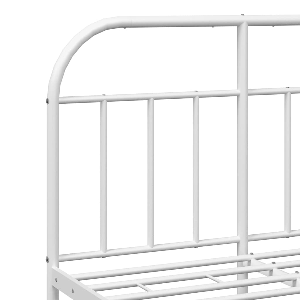 Bed Frame | White | Powder-Coated Steel | Small Double | Bed Frame