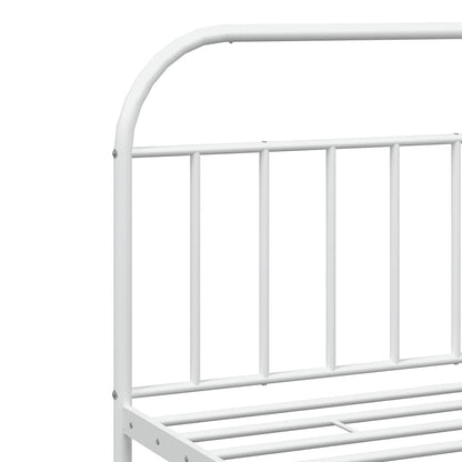 Bed Frame | White | Powder-coated steel | 193x203 cm | Bed Frame
