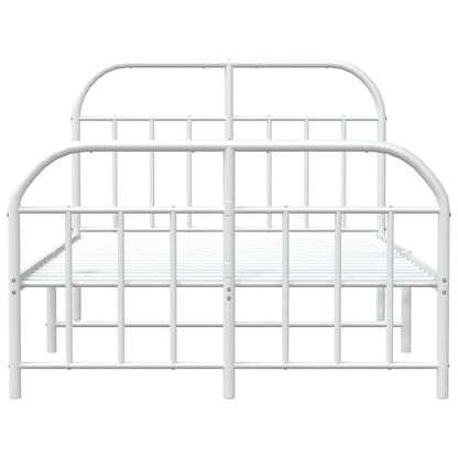 Bed Frame | White | Powder-Coated Steel | Small Double | Bed Frame
