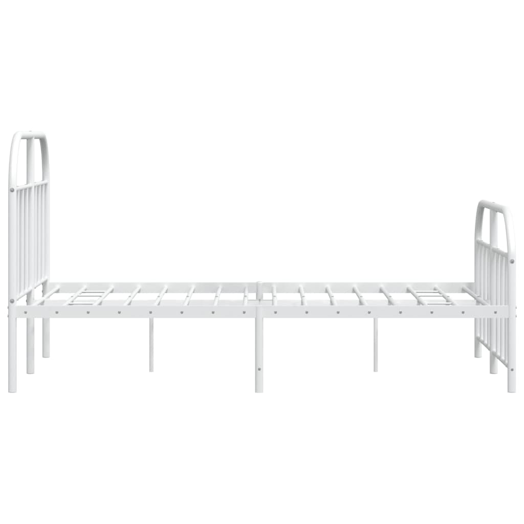 Bed Frame | White | Powder-Coated Steel | Small Double | Bed Frame