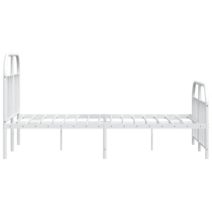 Bed Frame | White | Powder-Coated Steel | Small Double | Bed Frame