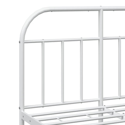 Bed Frame | White | Powder-Coated Steel | Small Double | Bed Frame