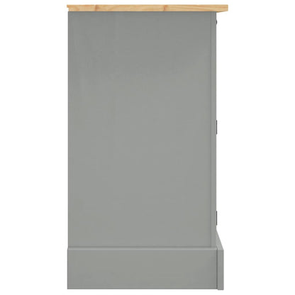 Sideboard "Corona" Grey 112x44x78 cm Solid Wood Mexican Pine
